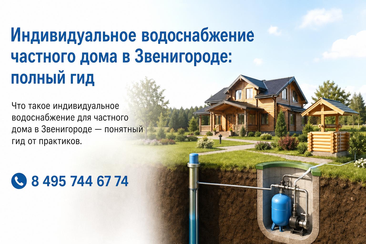 Что такое индивидуальное водоснабжение для частного дома в Звенигороде — понятный гид от практиков