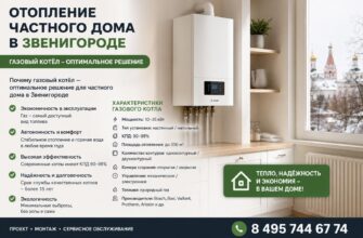 Отопление частного дома в Звенигороде: характеристики