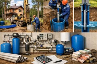 Водоснабжение коттеджа из скважины в Звенигороде