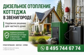 Дизельное отопление коттеджа в Звенигороде