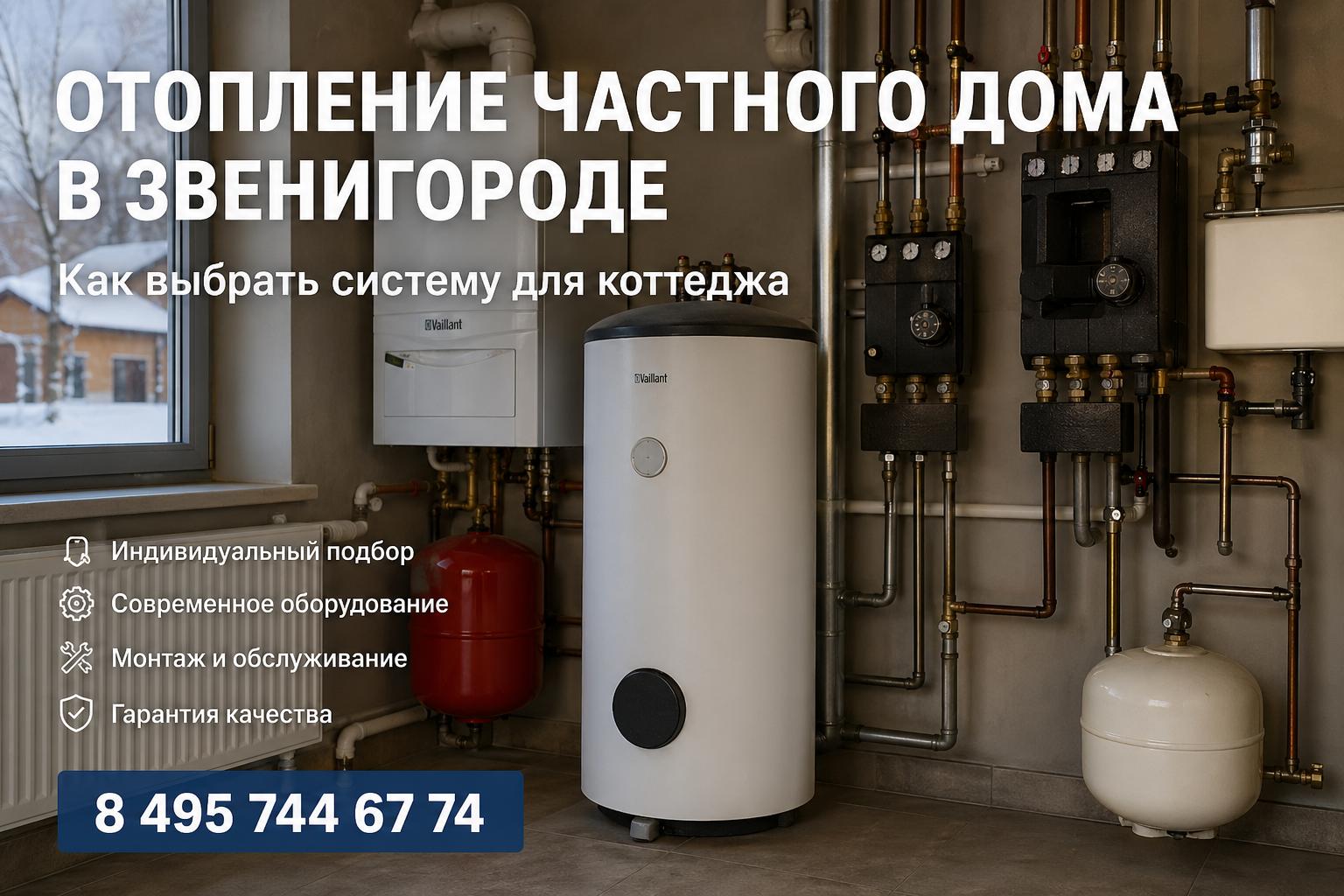 Как правильно выбрать систему отопления для коттеджа в Звенигороде