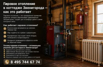 Паровое отопление в коттедже Звенигорода