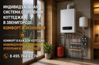 Индивидуальная система отопления коттеджа в Звенигороде