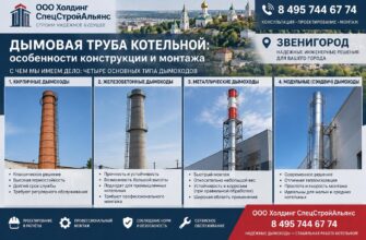 Дымовая труба котельной в Звенигороде