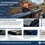 Укладка трубопроводов из полиэтиленовых труб