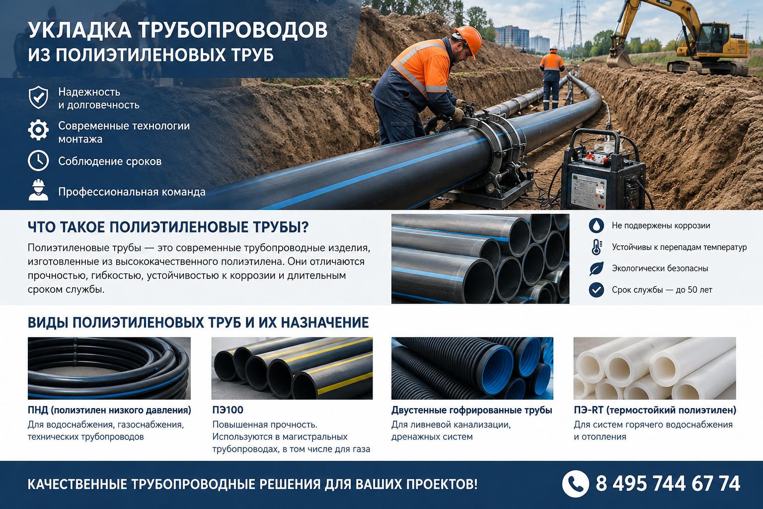 Что такое полиэтиленовые трубы: виды и назначение