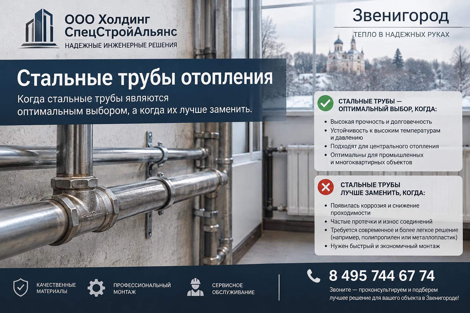 Когда стальные трубы являются оптимальным выбором, а когда их лучше заменить