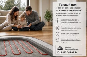 Теплый пол в частном доме Звенигород