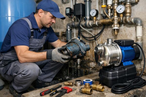 Звенигород: замена насоса водоснабжения