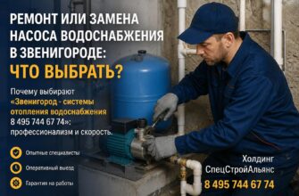 Ремонт или замена насоса водоснабжения в Звенигороде