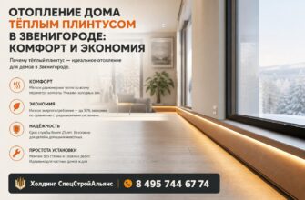 Отопление дома тёплым плинтусом в Звенигороде