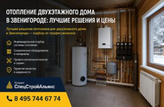 Отопление двухэтажного дома в Звенигороде
