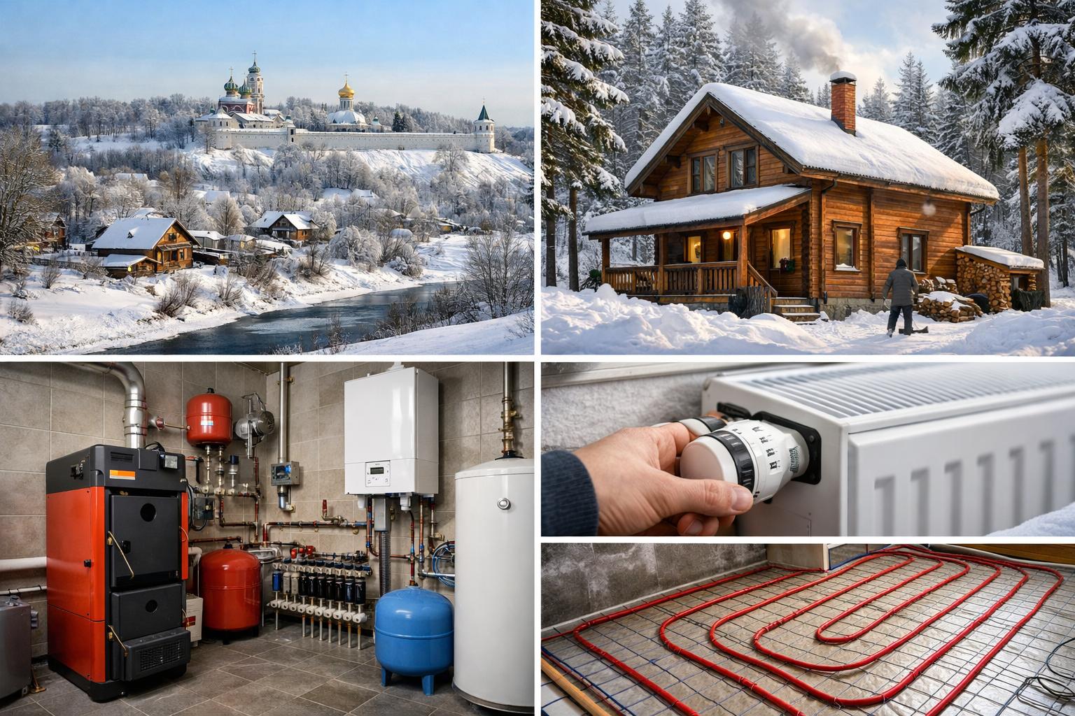 Особенности климата и инфраструктуры Звенигорода для частного отопления
