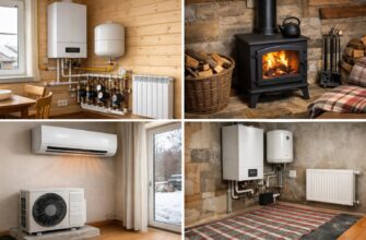 Отопление дома 40 м² в Звенигороде