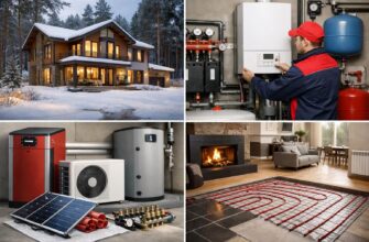 Отопление дома 140 м² в Звенигороде