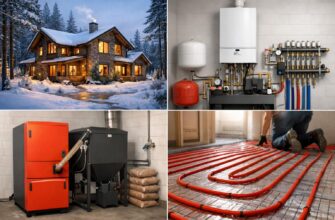 Отопление дома 180 м² в Звенигороде