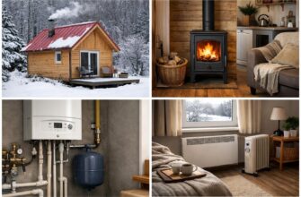 Отопление дома 36 м² в Звенигороде