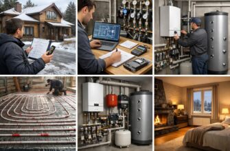 Отопление дома 190 кв. м в Звенигороде