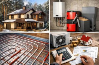 Отопление дома 130 м² в Звенигороде