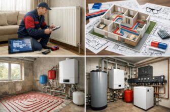 Отопление дома 200 м² в Звенигороде