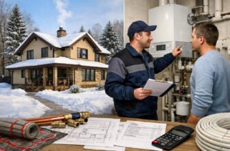 Звенигород: Отопление дома 160 кв. м