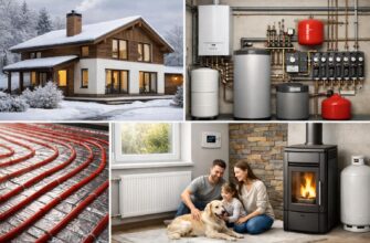 Отопление дома 120 м² в Звенигороде