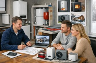 Отопление дома 110 кв. м в Звенигороде