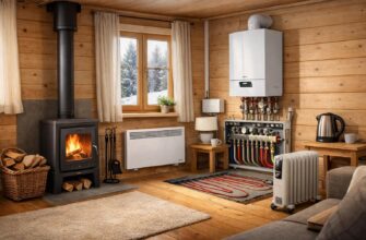 Отопление дома 30 м² в Звенигороде