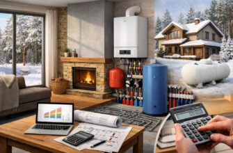 Отопление дома 90 м² в Звенигороде