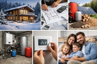 Отопление дома 250 м² в Звенигороде