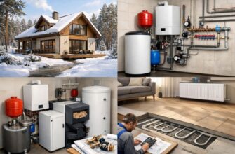 Отопление дома 400 м² в Звенигороде