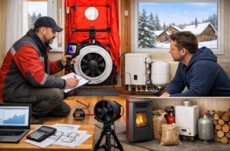 Отопление дома 45 м² в Звенигороде