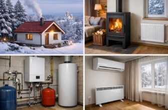 Отопление дома 50 м² в Звенигороде