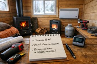 Отопление дома 15 кв. м в Звенигороде