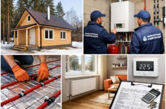 Отопление дома 60 кв. м в Звенигороде