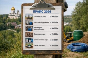 Звенигород: стоимость установки систем водоснабжения в 2026 году