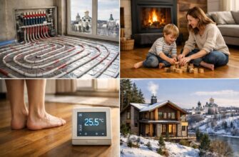 Звенигород: преимущества водяного напольного отопления