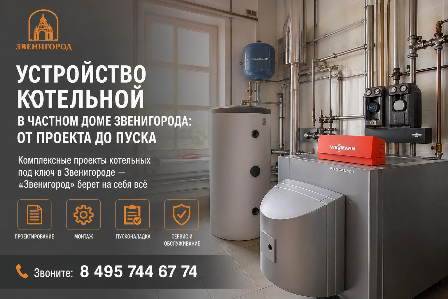 Комплексные проекты котельных под ключ в Звенигороде — «Звенигород» берет на себя всё