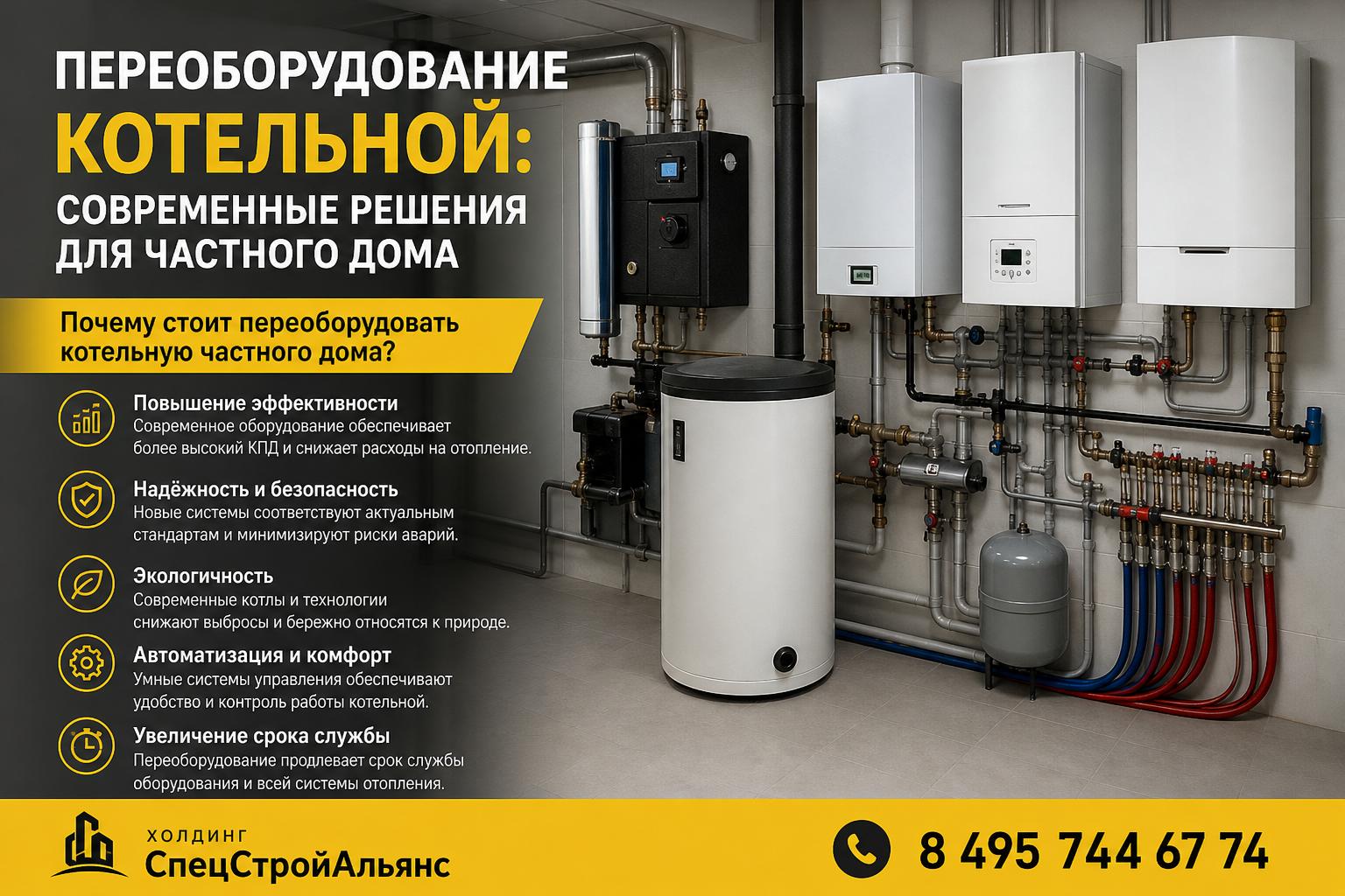 Почему стоит переоборудовать котельную частного дома