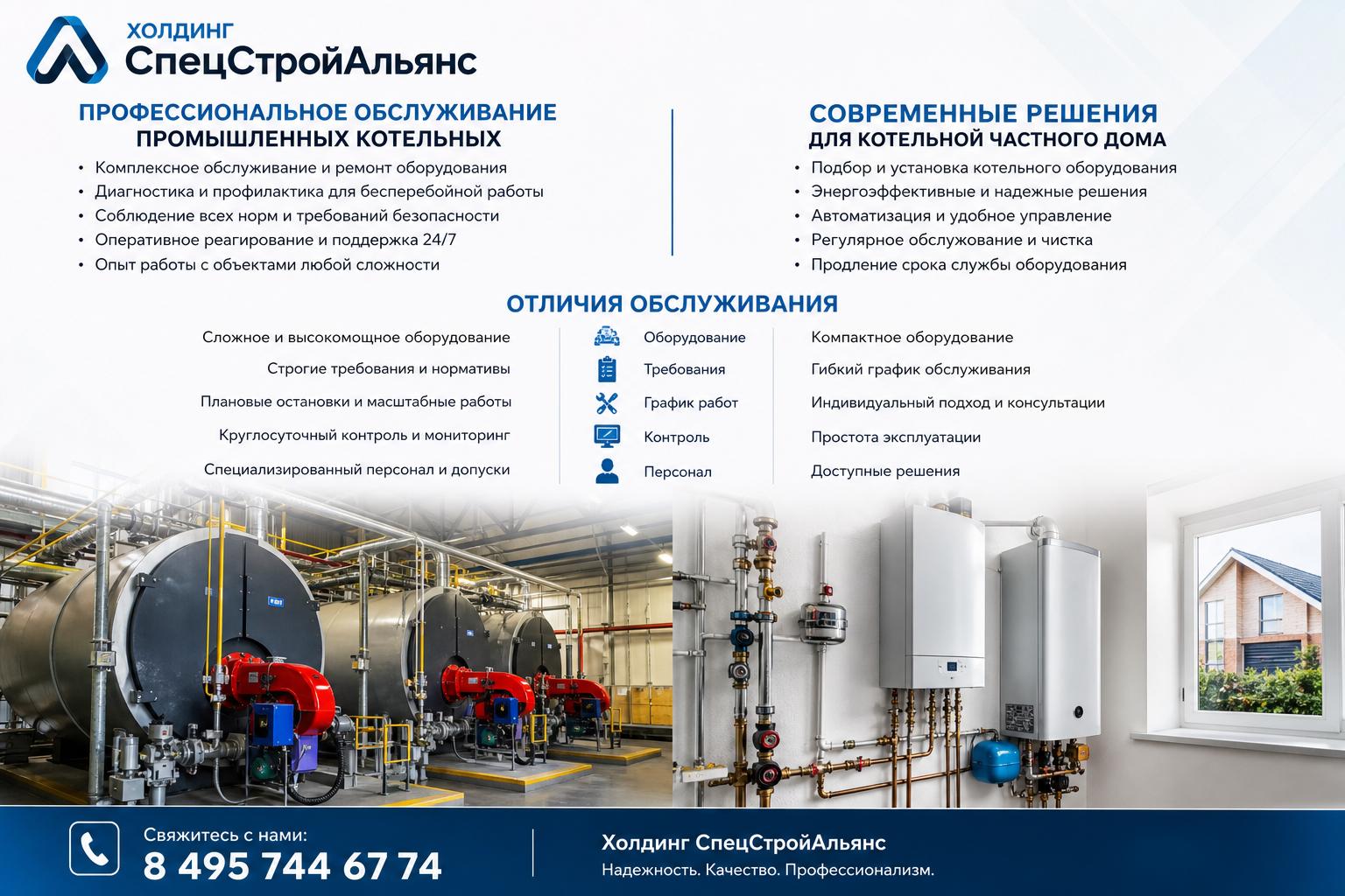 Отличия обслуживания промышленных котельных и котельных частных домов Отличия обслуживания промышленных котельных и котельных частных домов