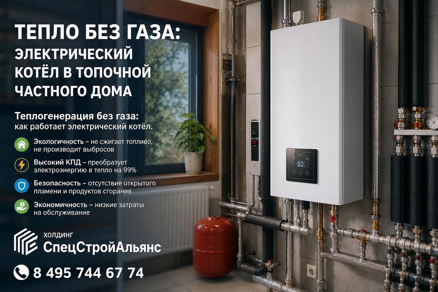 Теплогенерация без газа: как работает электрический котёл Теплогенерация без газа: как работает электрический котёл