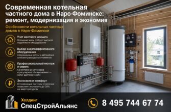 Современная котельная частного дома в Наро‑Фоминске