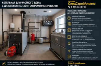 Котельная для частного дома с дизельным котлом: современные решения