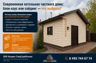 Современная котельная частного дома: блок-хаус или сайдинг