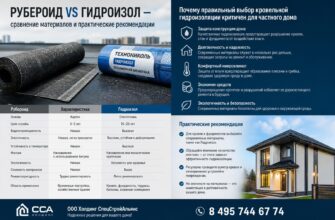 Рубероид vs гидроизол