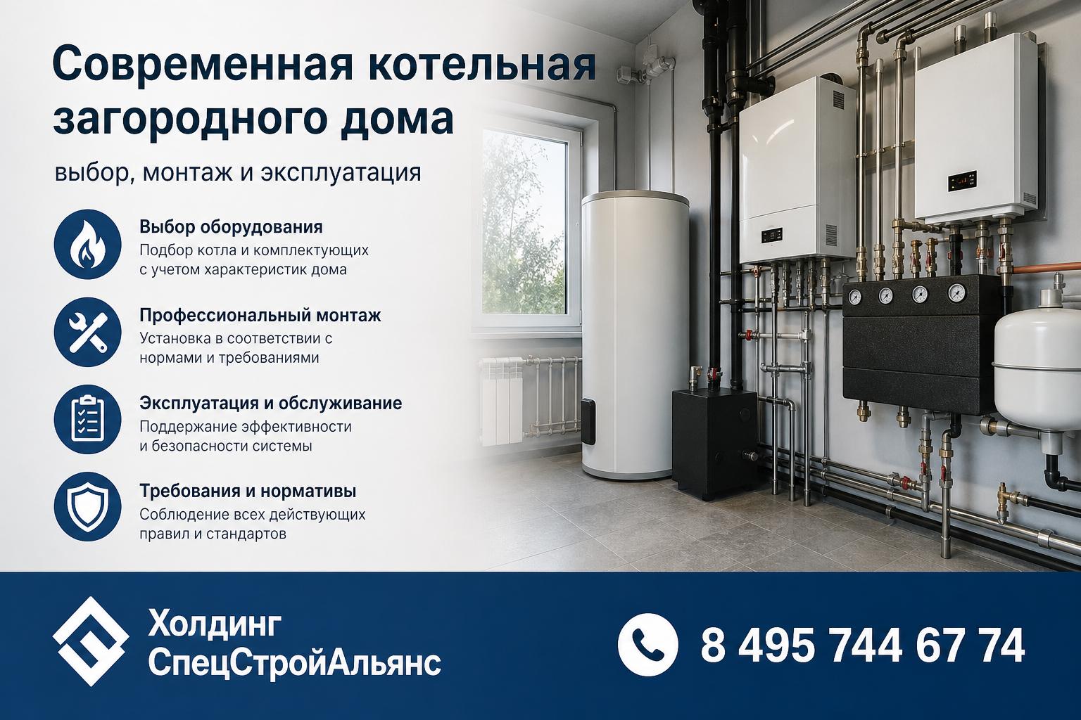 Требования и нормативы для котельных загородных домов