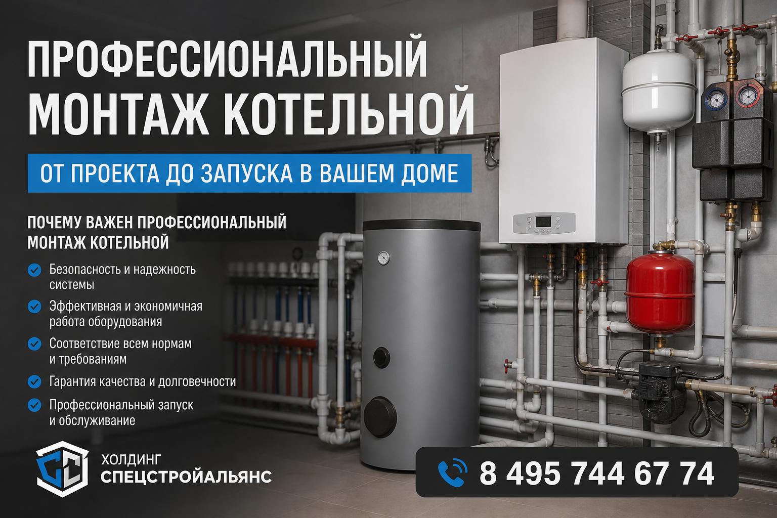 Почему важен профессиональный монтаж котельной