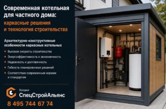 Современная котельная для частного дома: каркасные решения