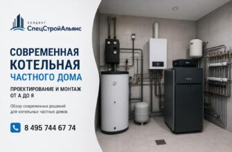 Современная котельная частного дома: проектирование и монтаж от А до Я. Современная котельная частного дома — это не просто агрегат для подачи тепла, а комплексная система, формирующая комфорт, безопасность и энергоэффективность жилья. Правильное проектирование и профессиональный монтаж котельной определяют срок службы оборудования, расход топлива или электроэнергии, качество отопления и вентиляции, а также уровень пожарной и экологической безопасности. Вступая в тему, важно понимать, что котельная — это инженерный узел, требующий системного подхода от замера теплопотерь до наладки автоматики. В этой статье мы пройдем весь путь «от А до Я»: от предварительной оценки и выбора источника тепла до запуска системы и её регулярного обслуживания. Рассмотрим ключевые элементы — котлы (газовые, твердотопливные, электрические, тепловые насосы), циркуляционную арматуру, бойлеры ГВС, расширительные баки, систему дымоудаления, вентиляцию и автоматику управления. Отдельное внимание уделим требованиям безопасности, нормам размещения и подключения, а также вариантам оптимизации расходов на отопление. Первый этап — анализ объекта: расчет тепловых потерь, определение зон отопления, оценка наличия или возможности подключения к газовой сети, электрической мощности и вентиляционных каналов. Корректный расчет позволяет выбрать мощность котла и гидравлическую схему, избежать перекоса системы и чрезмерных затрат на эксплуатацию. Неправильный подбор оборудования — частая причина неэффективной работы и частых ремонтов. Далее следует разработка проекта котельной: план размещения оборудования, трассировка трубопроводов, обвязка котла, схемы безопасности и автоматики, требования к дымоходам и вентиляции, а также список необходимой арматуры и материалов. Профессиональный проект учитывает нормативные требования и особенности дома — высоту потолков, доступ для обслуживания, уровень шума и вибраций.