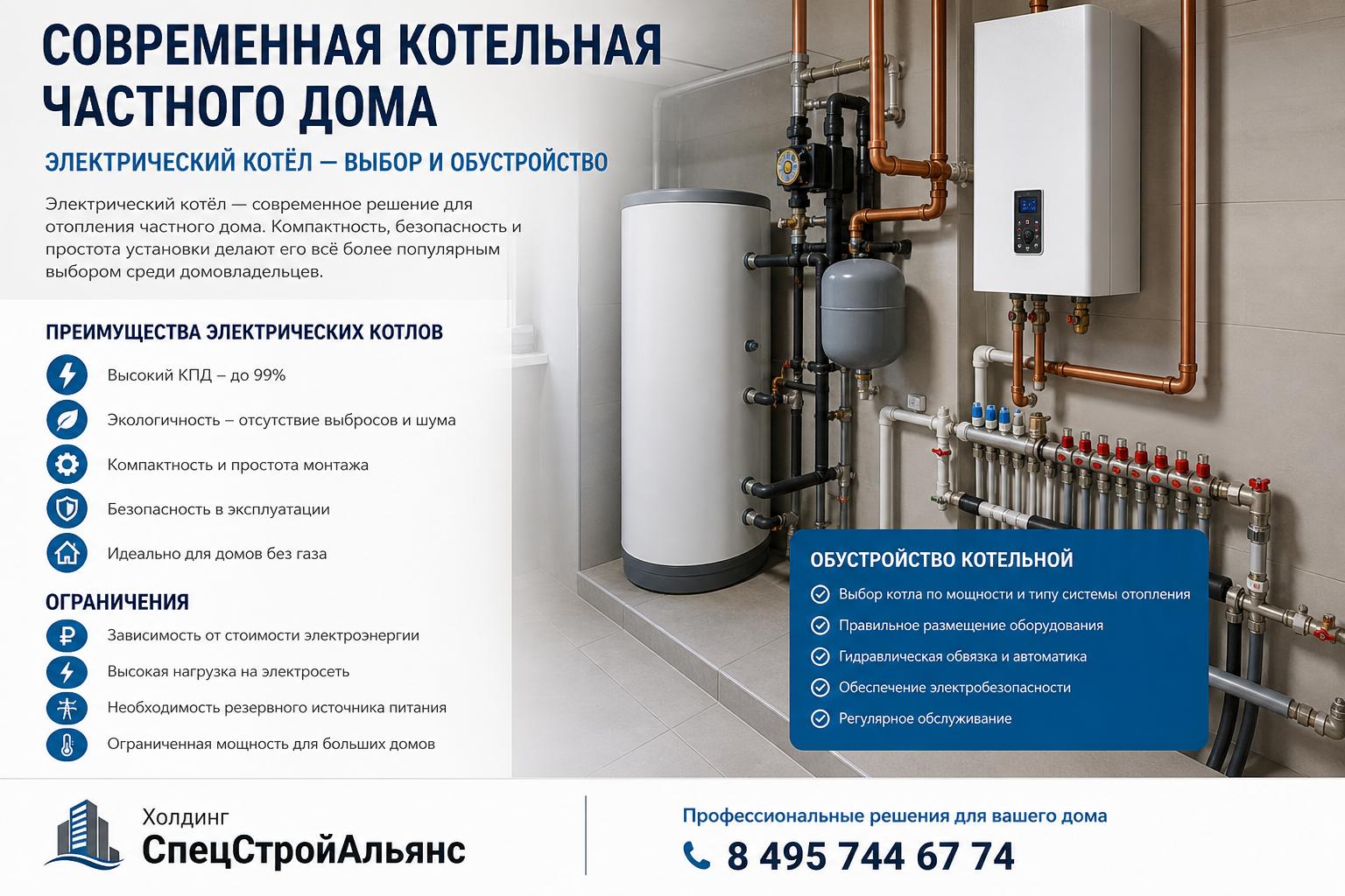 Преимущества и ограничения электрических котлов
